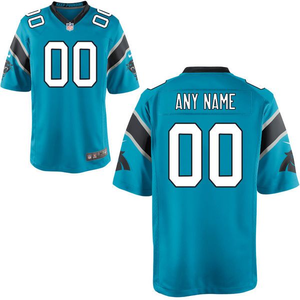 Men Carolina Panthers Nike Blue Custom Alternate Game NFL Jersey->->Custom Jersey